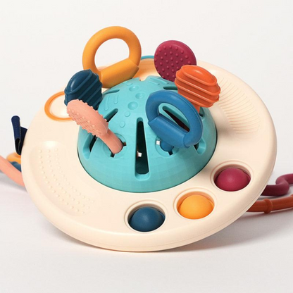 Rasa Sayang Montessori Silicone UFO Pulling Toy