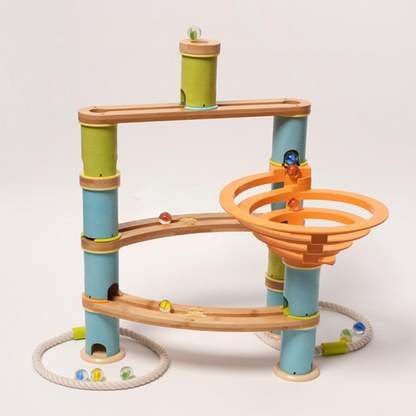 Rasa Sayang Montessori Bamboo Marble Run Set