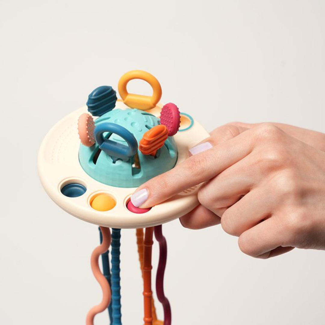 Rasa Sayang Montessori Silicone UFO Pulling Toy