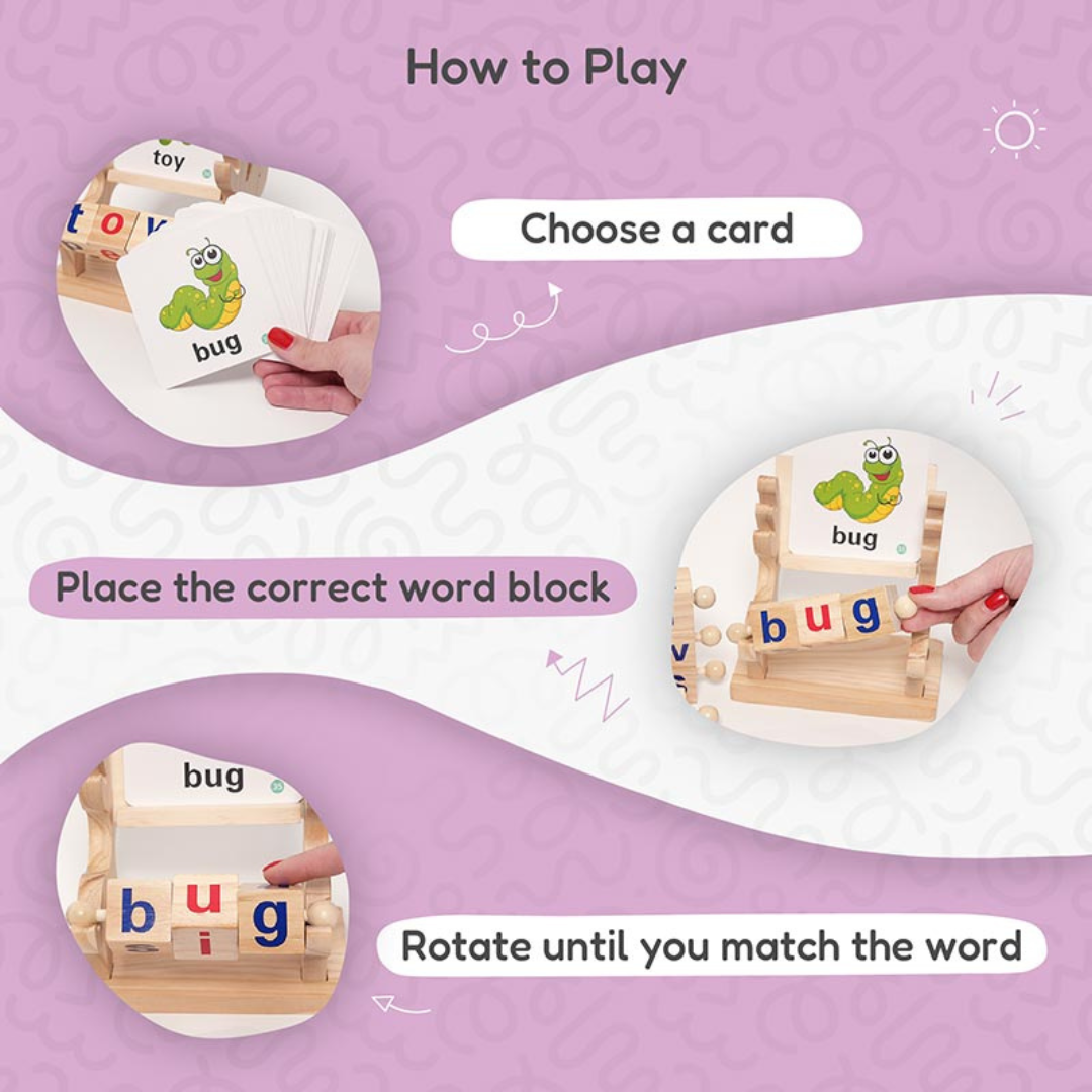 Rasa Sayang Montessori Spin & Spell Set