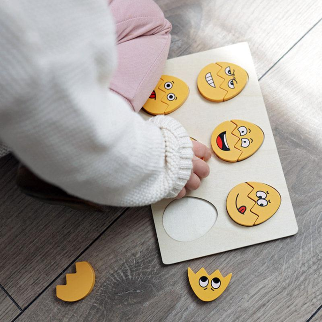 Rasa Sayang Montessori Funny Egg Faces for Emotion Learning