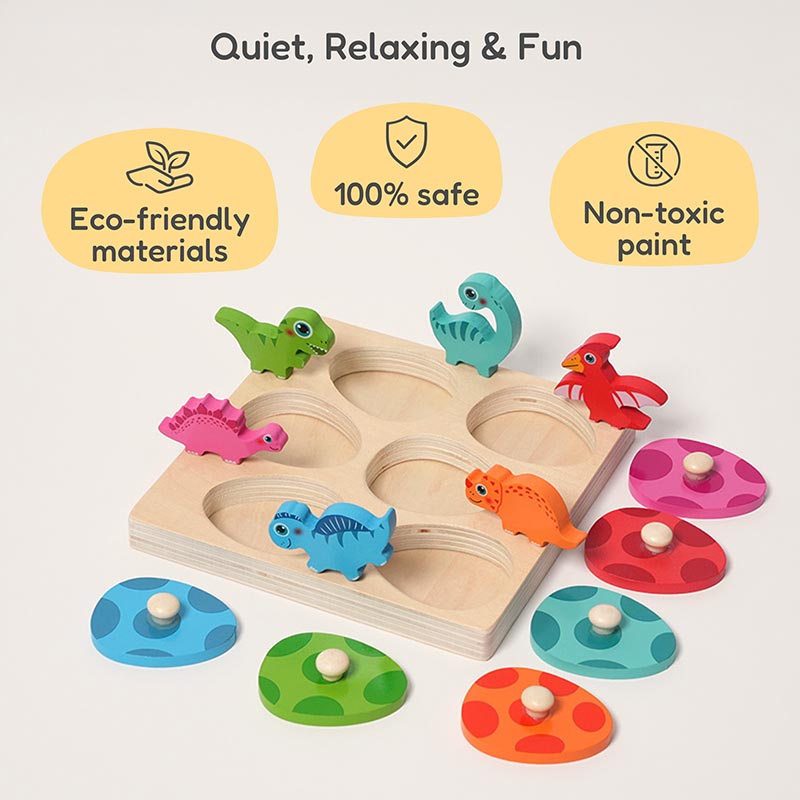 Rasa Sayang Montessori Dino Hatch & Match Set