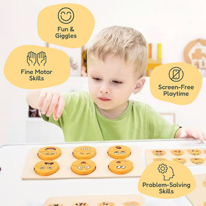 Rasa Sayang Montessori Funny Egg Faces for Emotion Learning