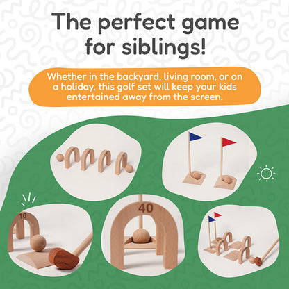 Rasa Sayang Montessori Premium Wooden Golf Set