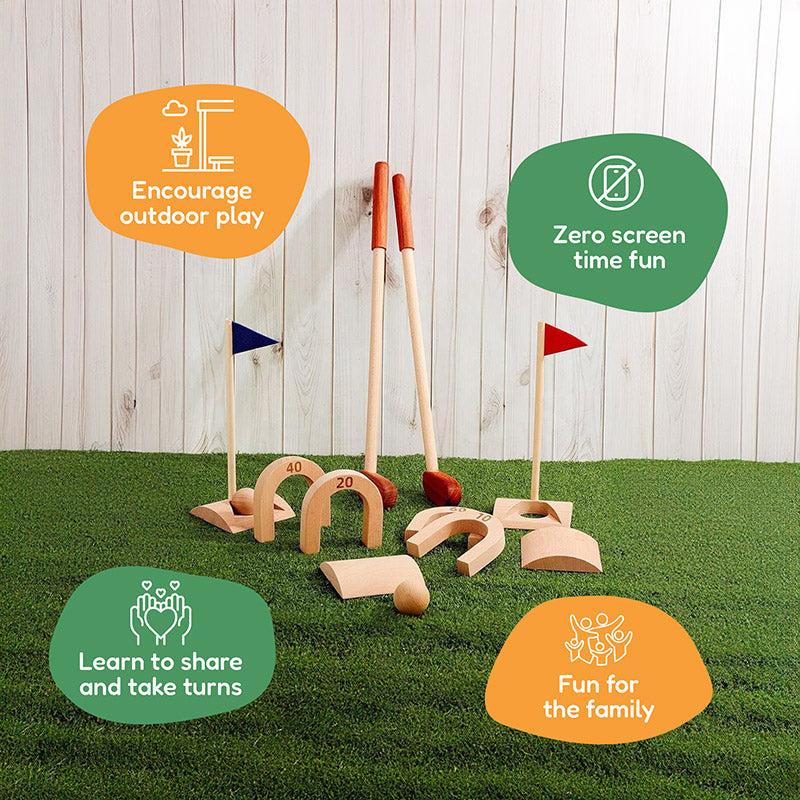 Rasa Sayang Montessori Premium Wooden Golf Set