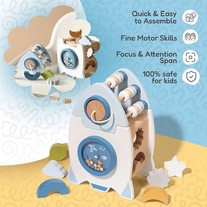 Rasa Sayang Montessori 7-in-1 STEM Learning Rocket
