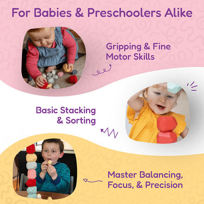 Rasa Sayang Montessori Wooden Stones Set