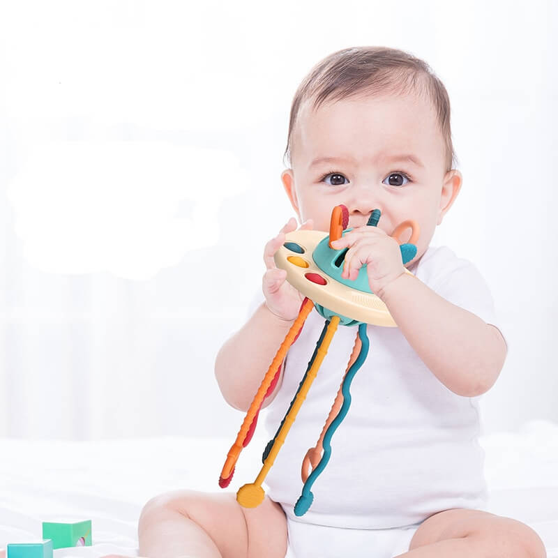 Rasa Sayang Montessori Silicone UFO Pulling Toy