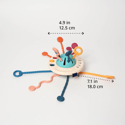 Rasa Sayang Montessori Silicone UFO Pulling Toy